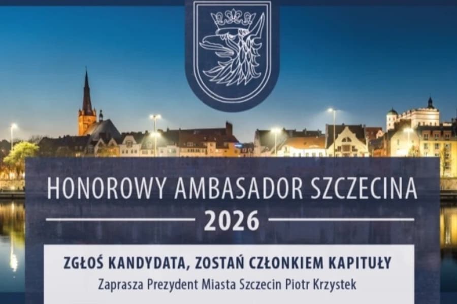 Ambasador Szczecina 2026. Wejdź w skład wyjątkowej kapituły Grafika ilustracyjna